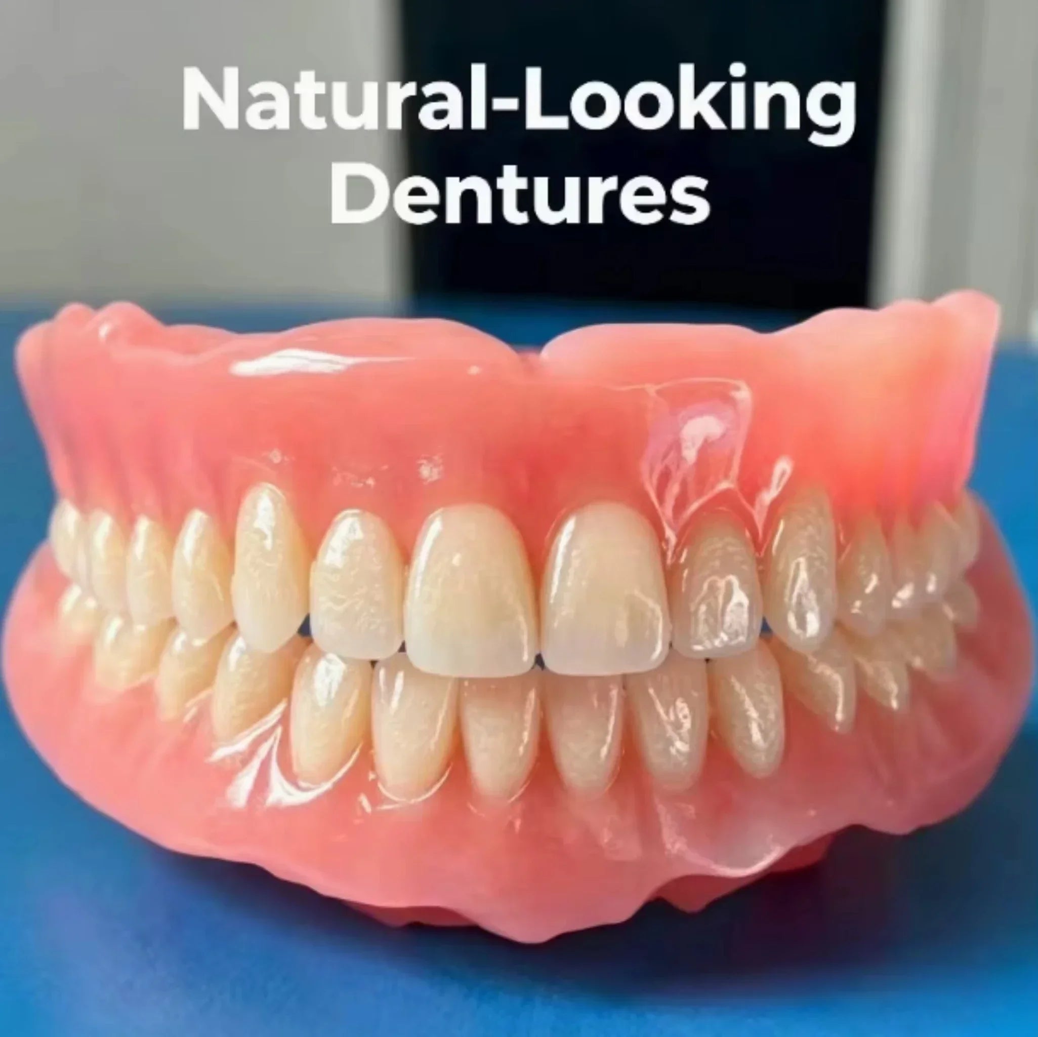 Full Mouth Cosmetic Denture Set with Storage Case - 10