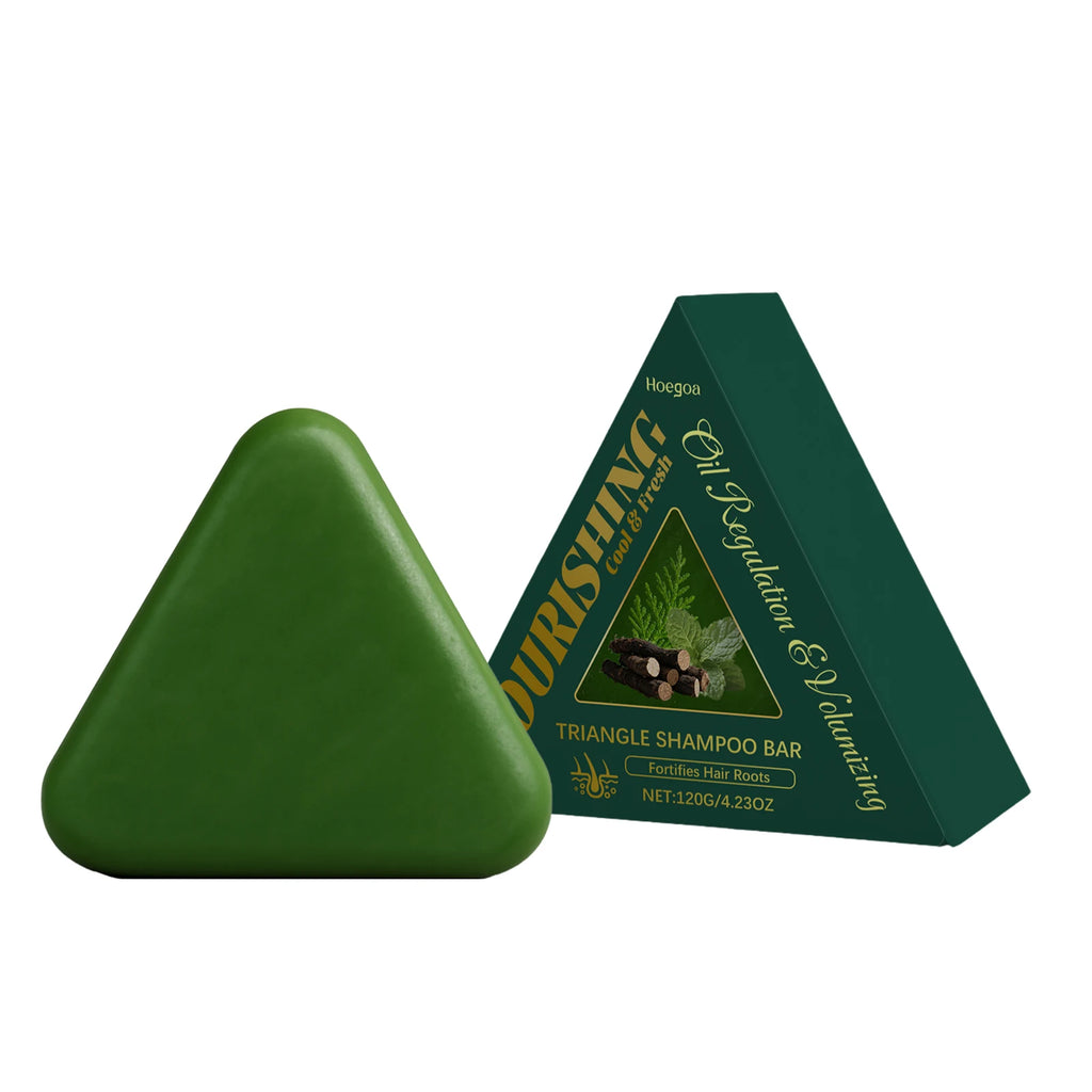 Herbal Triangle Hair Growth and Oil Control Shampoo Bar