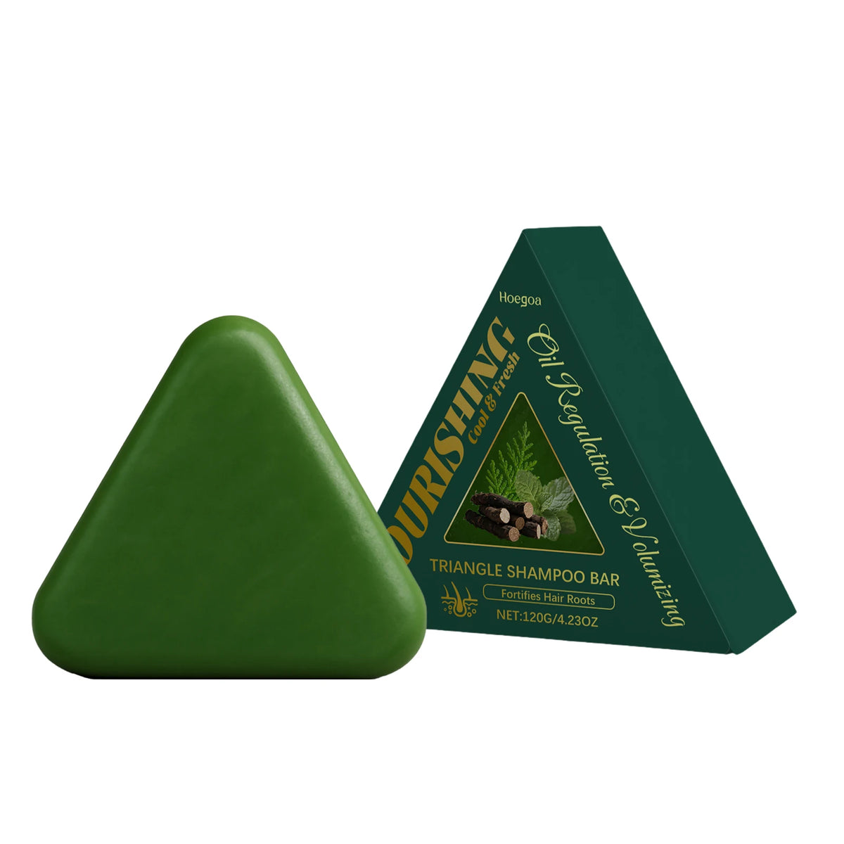 Herbal Triangle Hair Growth and Oil Control Shampoo Bar