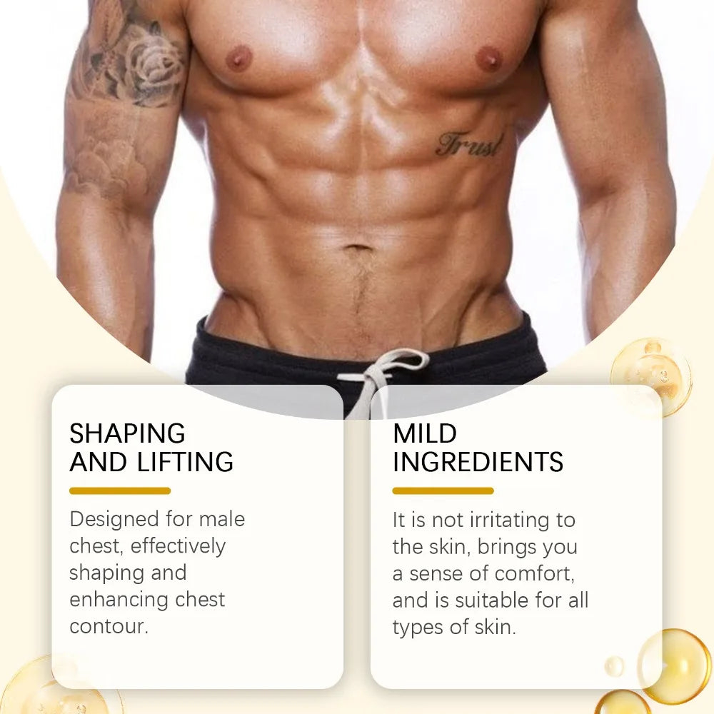 Men's Gynecomastia Chest Tightening & Firming Massage Oil - 5
