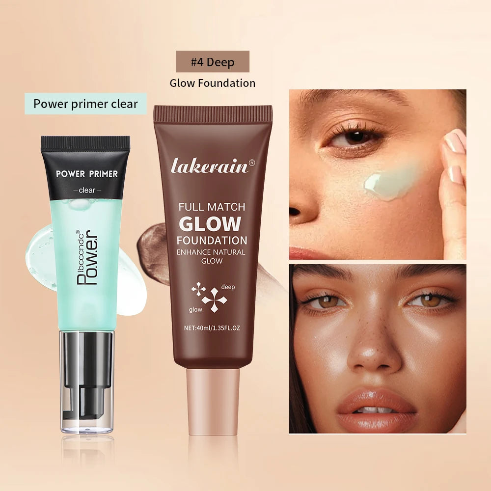 Hydrating Makeup Primer and Glow Foundation Set - 11