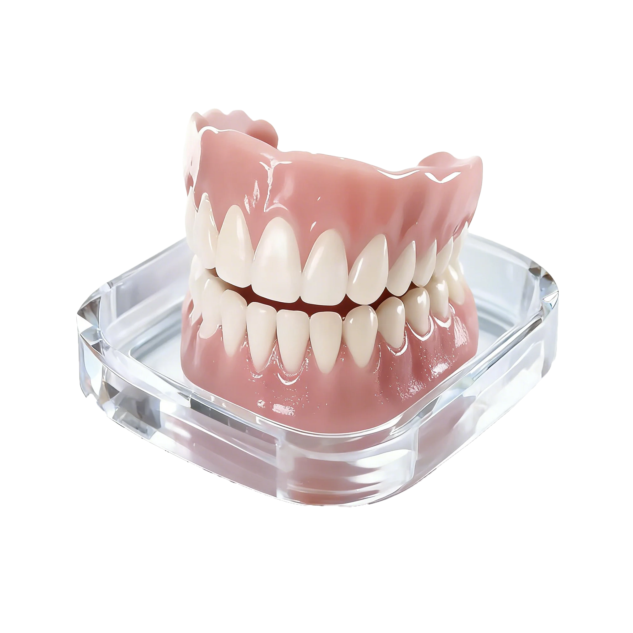 Comfortable Snap-On Silicone Cosmetic Teeth Veneers Set - 4