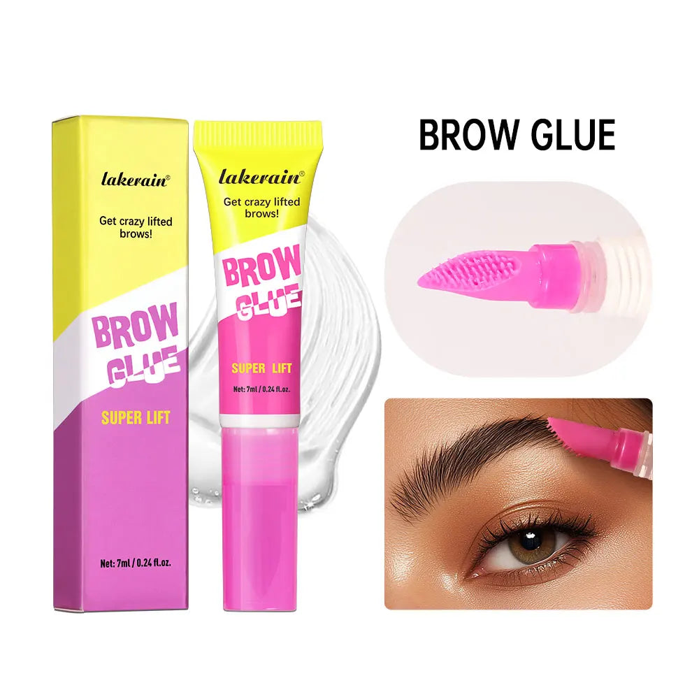 Long-Lasting Eyebrow Lamination Styling Gel with Built-In Comb