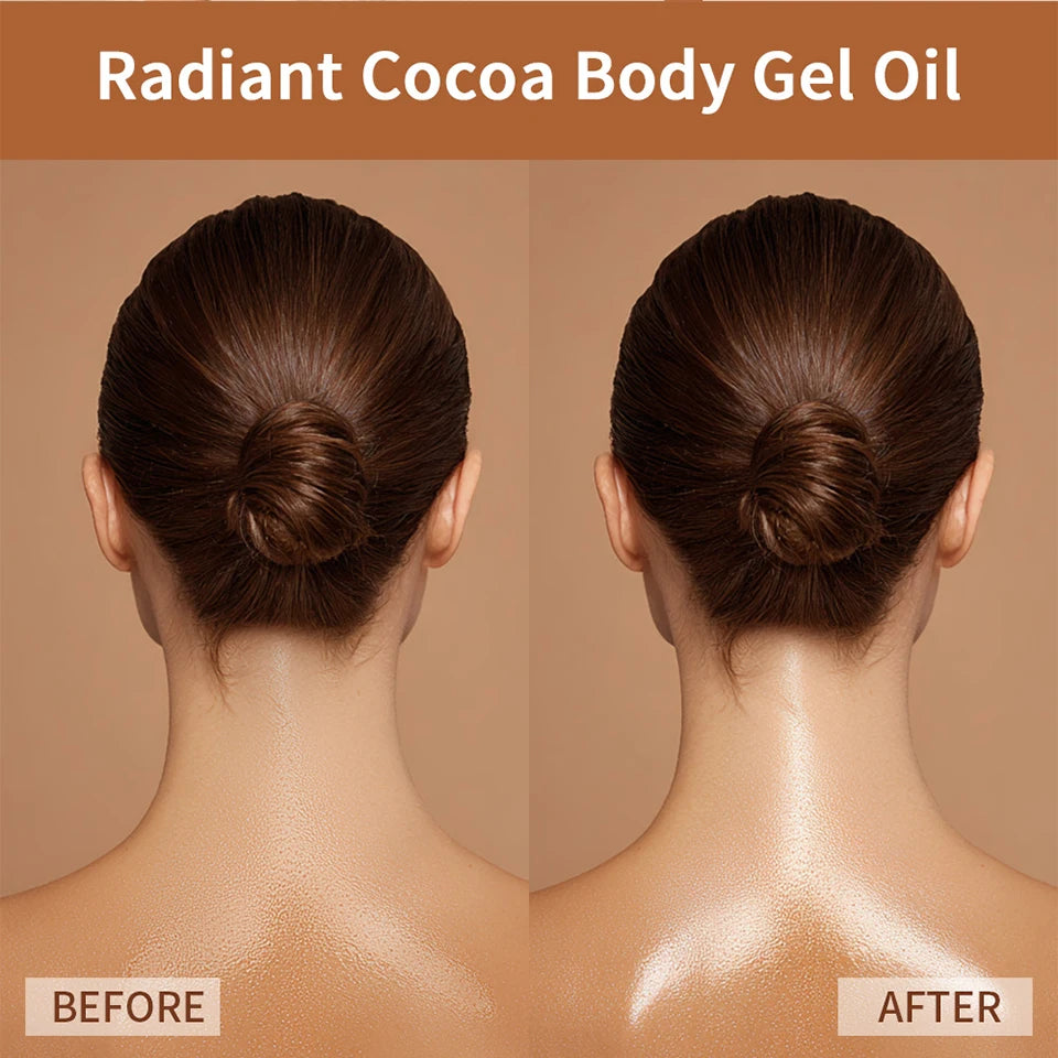 Radiant Cocoa Body Oil Gel for Deep Hydration and Glowing Skin - 11