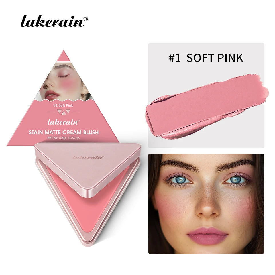 2-in-1 Cream and Powder Blush Palette for Long-Lasting Makeup