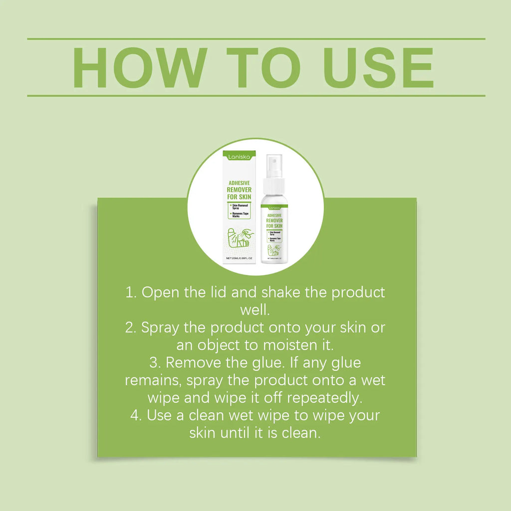 Gentle Adhesive Remover Spray for Skin and Tape Residue