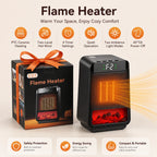 Portable PTC Ceramic Space Heater with Ambient Light and Timer