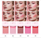 2-in-1 Cream and Powder Blush Palette for Long-Lasting Makeup
