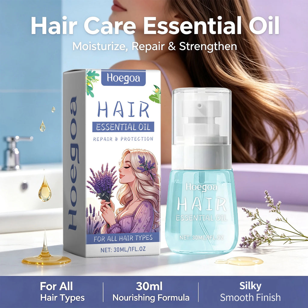 Lavender Anti-Frizz Hair Repair Oil for Dry Damaged Hair