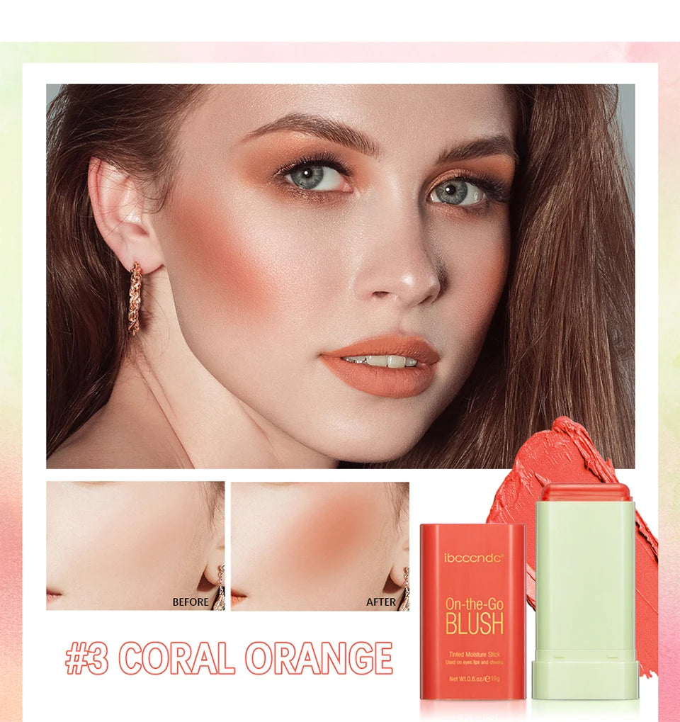 Matte Cream Blush and Lip Tint Stick - 12