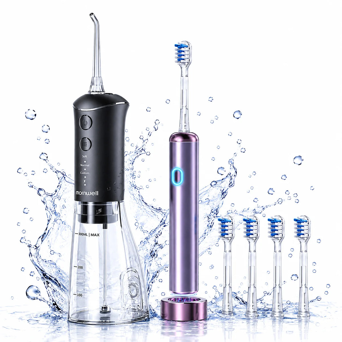 Portable Oral Irrigator and Electric Toothbrush Combo Set