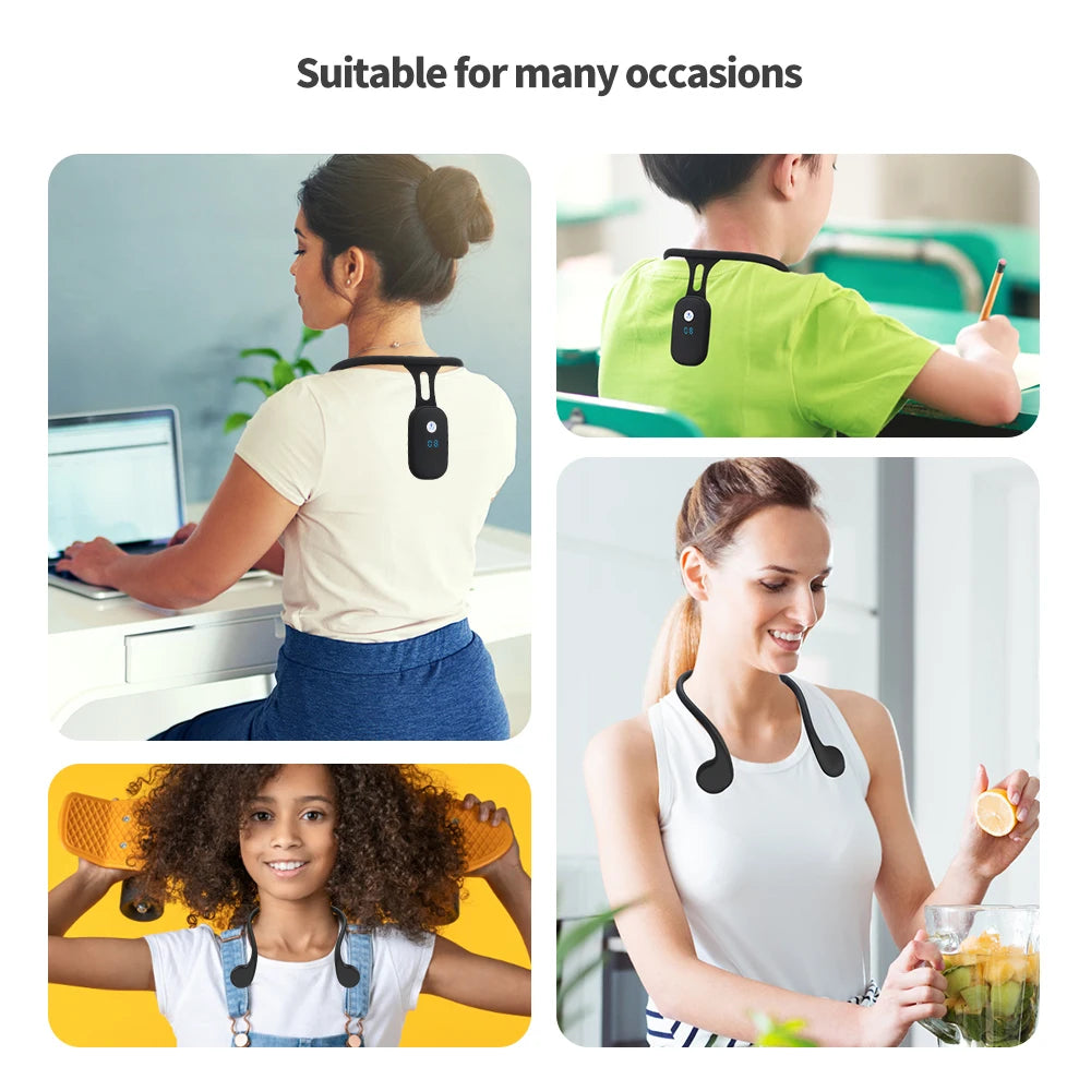Intelligent Vibration Posture Corrector with LCD Display
