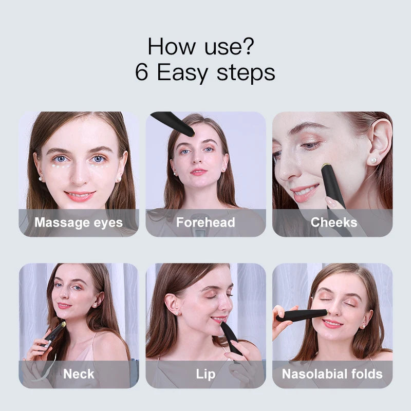 3-in-1 Heated Eye and Face Rejuvenation Wand