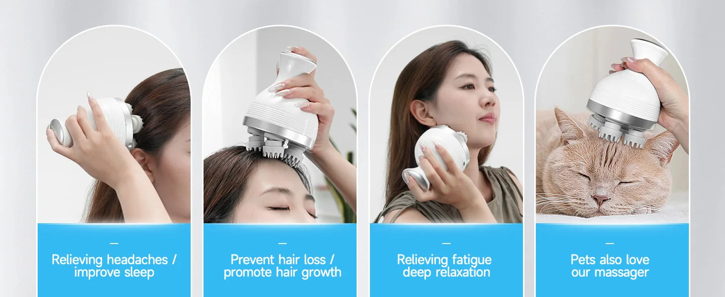 Wireless Electric Scalp and Body Massager - 8