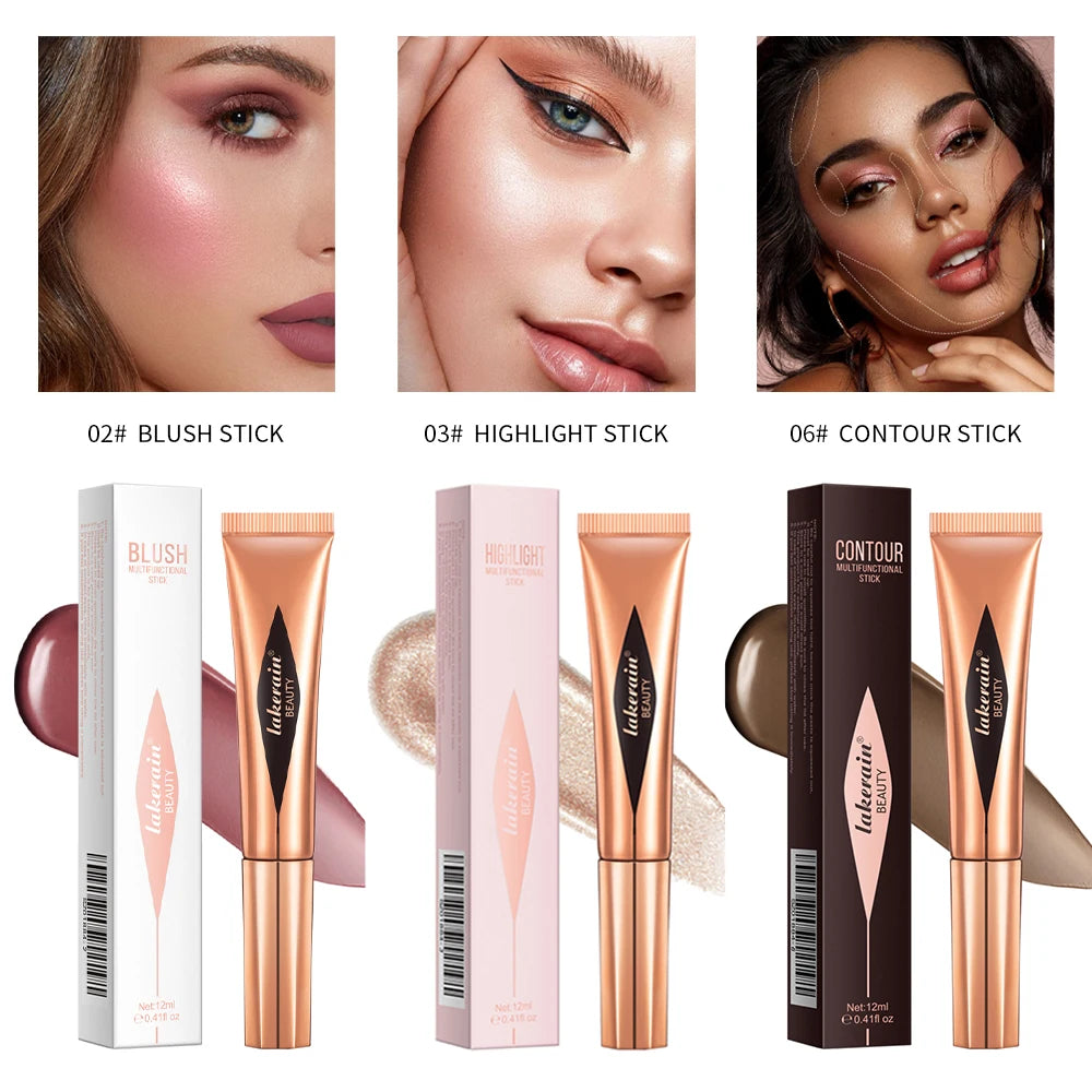Liquid Face Contour and Highlighter Wand with Cushion Applicator - 36
