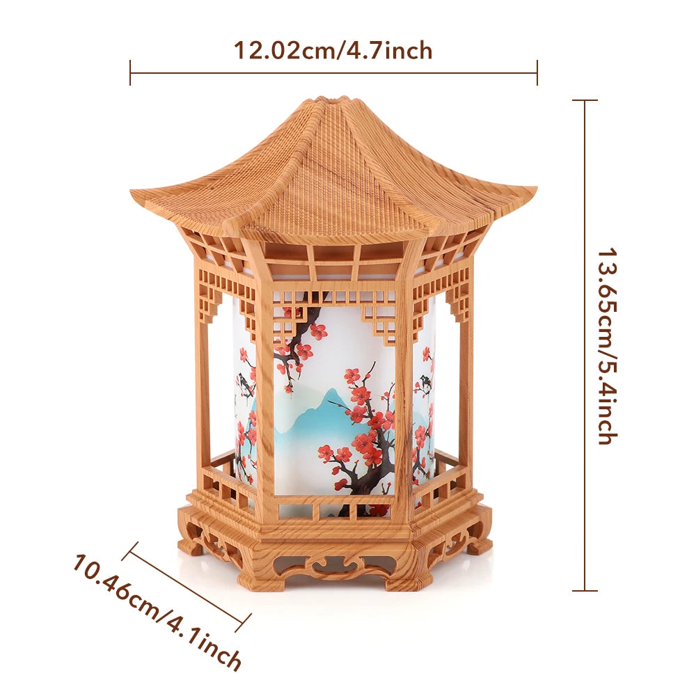 Portable Ultrasonic Pavilion Humidifier with Night Light