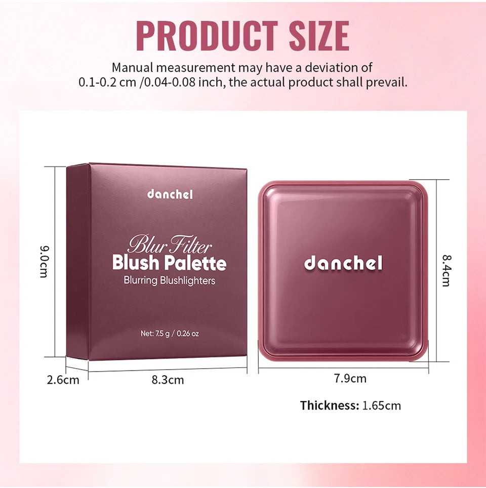 4-Shade Soft Blur Face Blush Palette