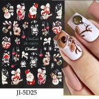 3D Christmas Cartoon Nail Art Sticker Decals