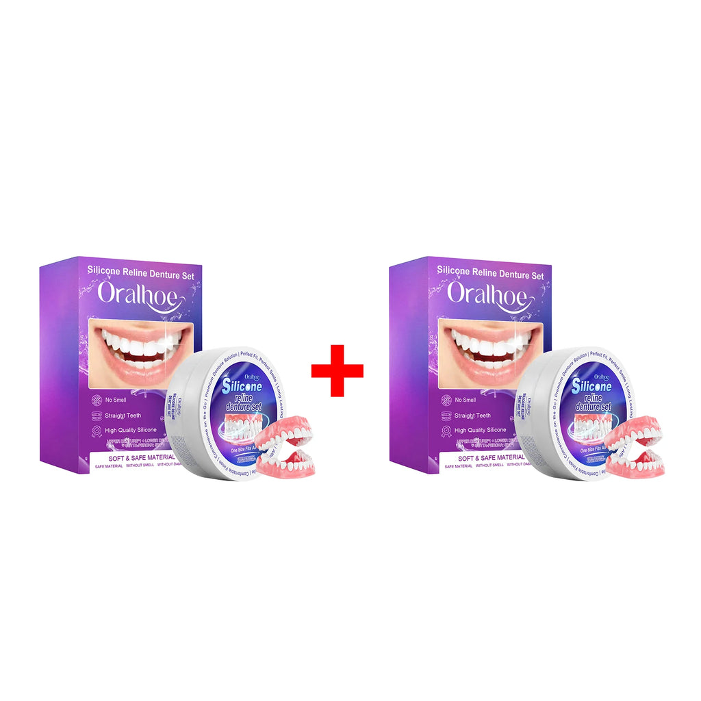 Silicone Reline Denture Set for Comfortable Fit and Perfect Smile