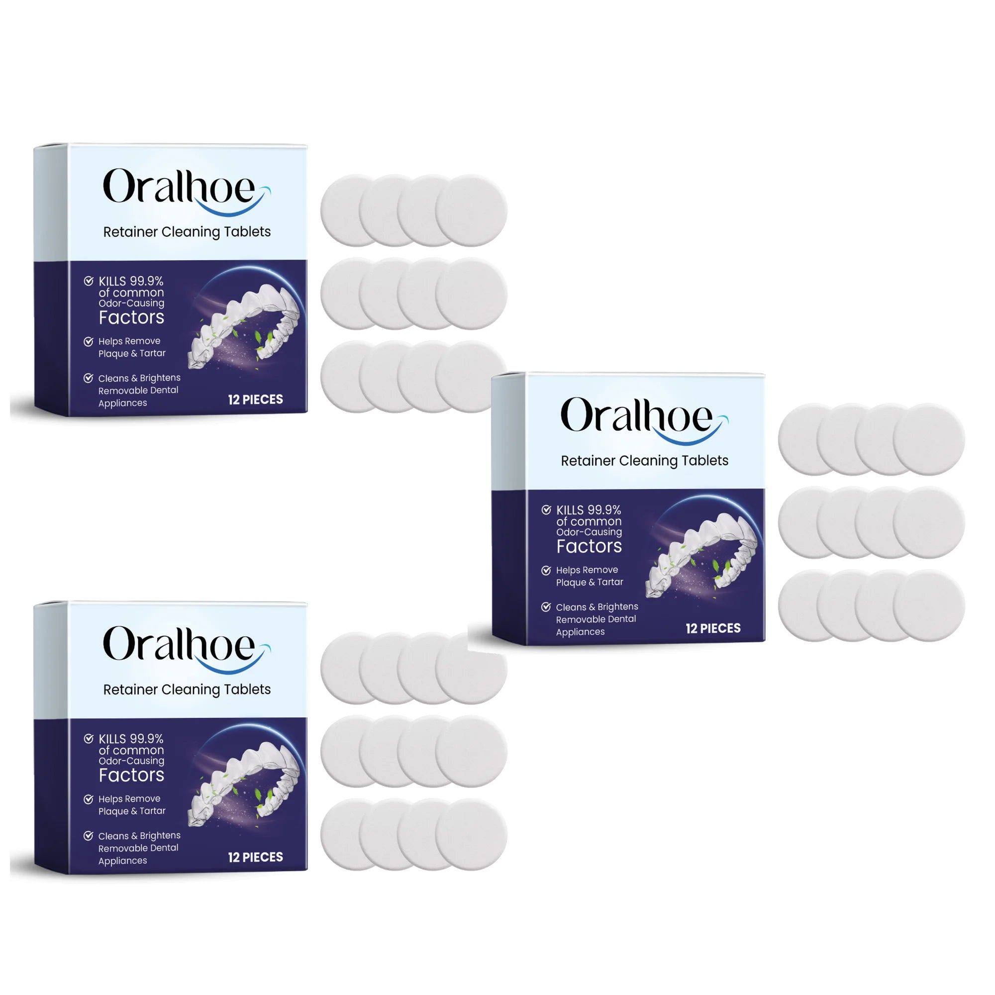 Effervescent Denture and Retainer Cleaning Tablets - 15