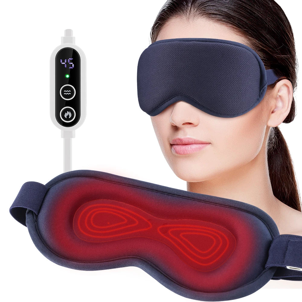 Heated 3D Massage Eye Mask for Dry Eyes and Stress Relief