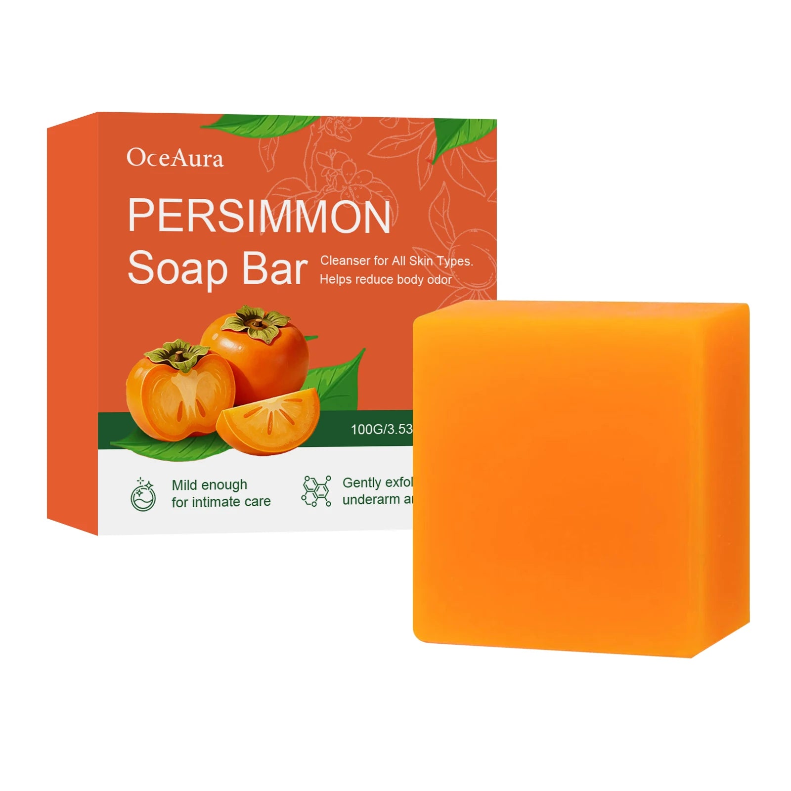 Persimmon Odor Reducing Exfoliating Soap Bar - 14