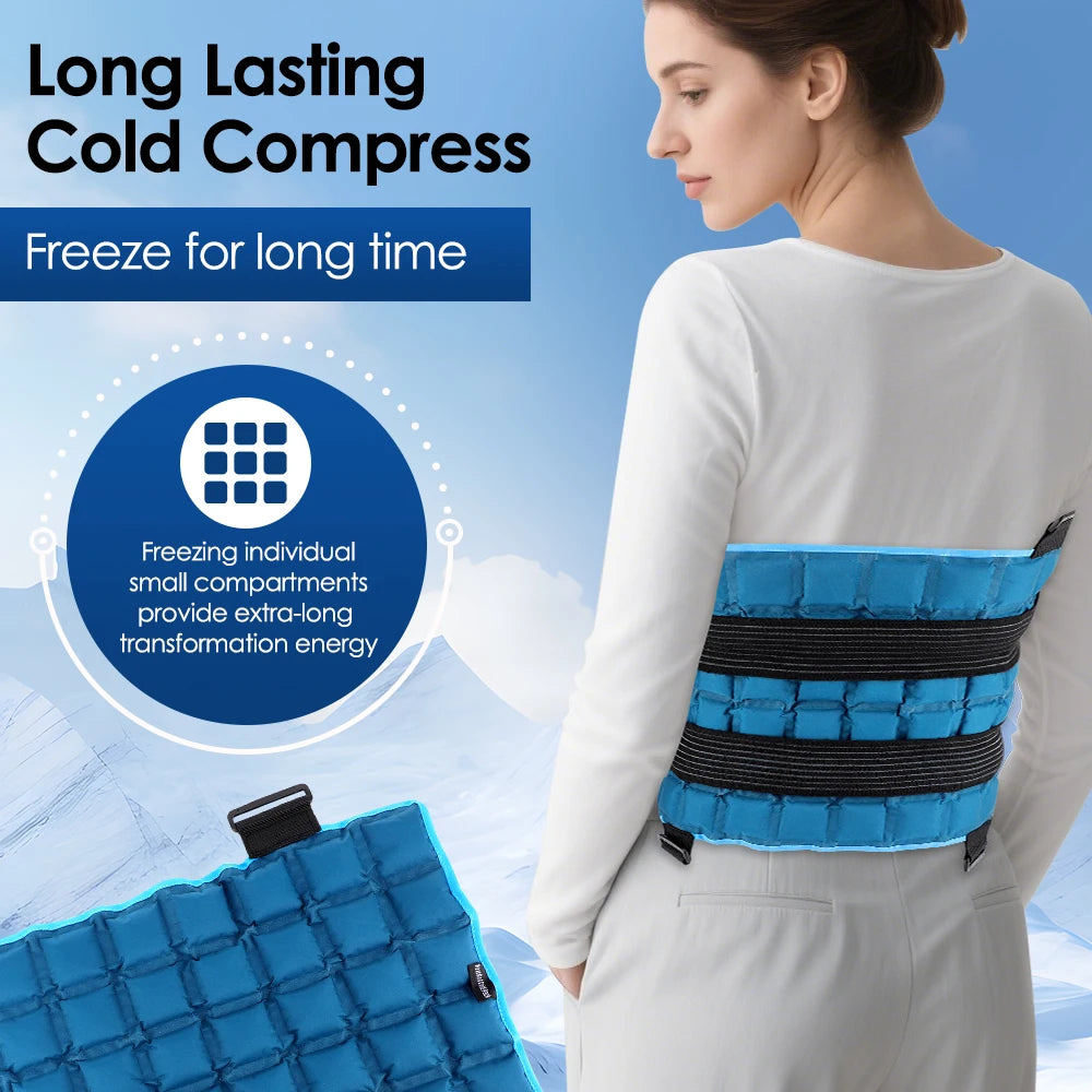 Reusable Hot and Cold Therapy Wrap for Back and Joints
