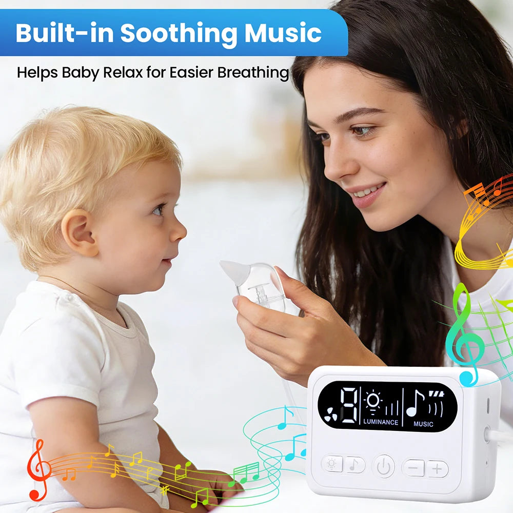 Electric Baby Nasal Aspirator with Music and Adjustable Suction - 6