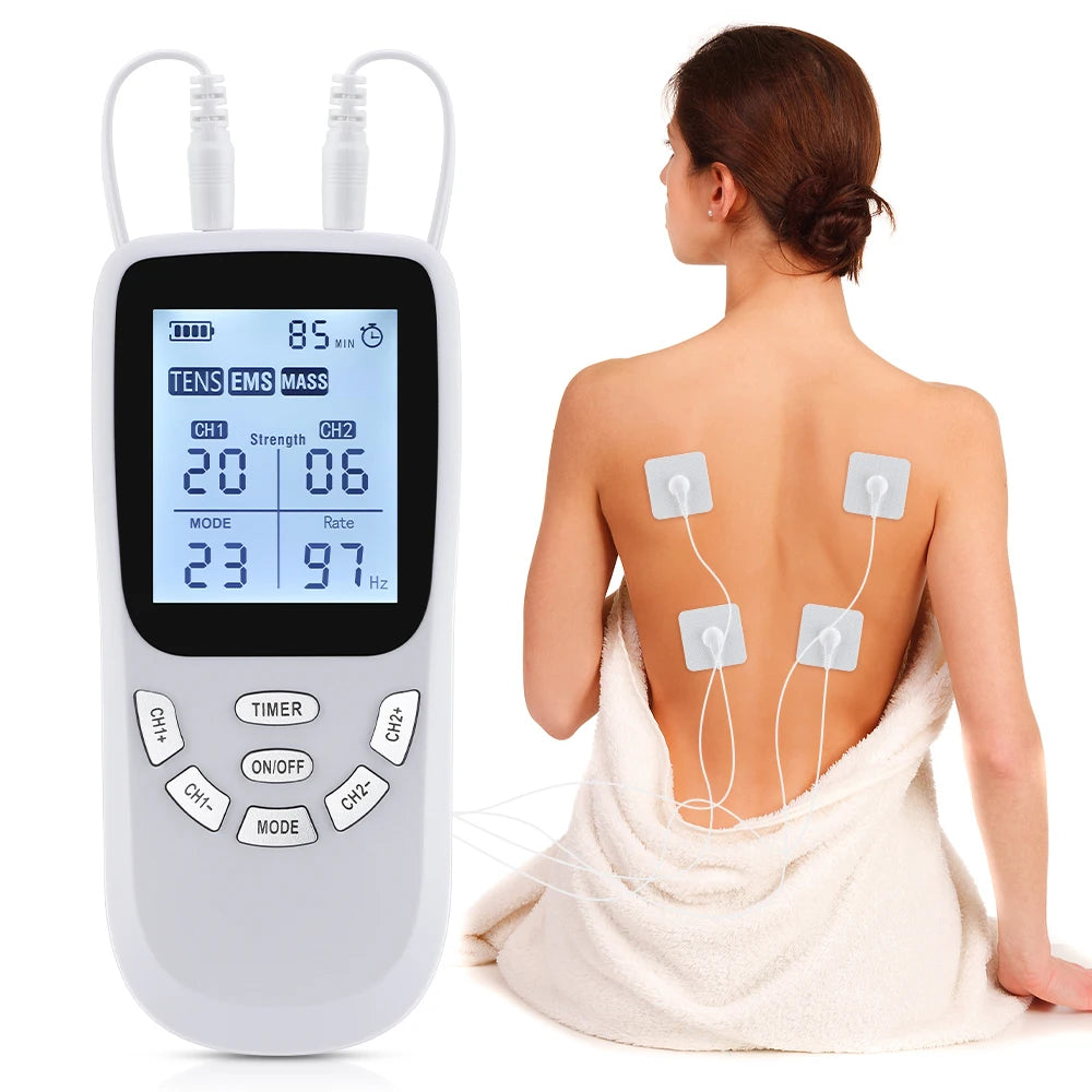 36-Mode Rechargeable TENS & EMS Muscle Stimulator Massager