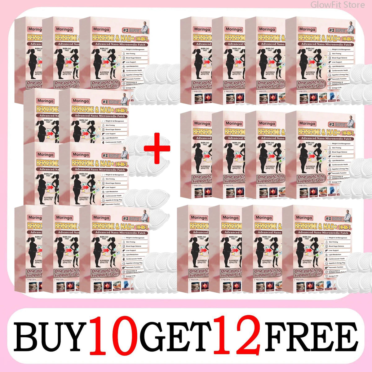 10-in-1 Advanced Nano Microneedle Herbal Weight Management Patches
