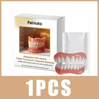 Soft Silicone Denture Adhesive and Comfort Kit for Upper and Lower Teeth