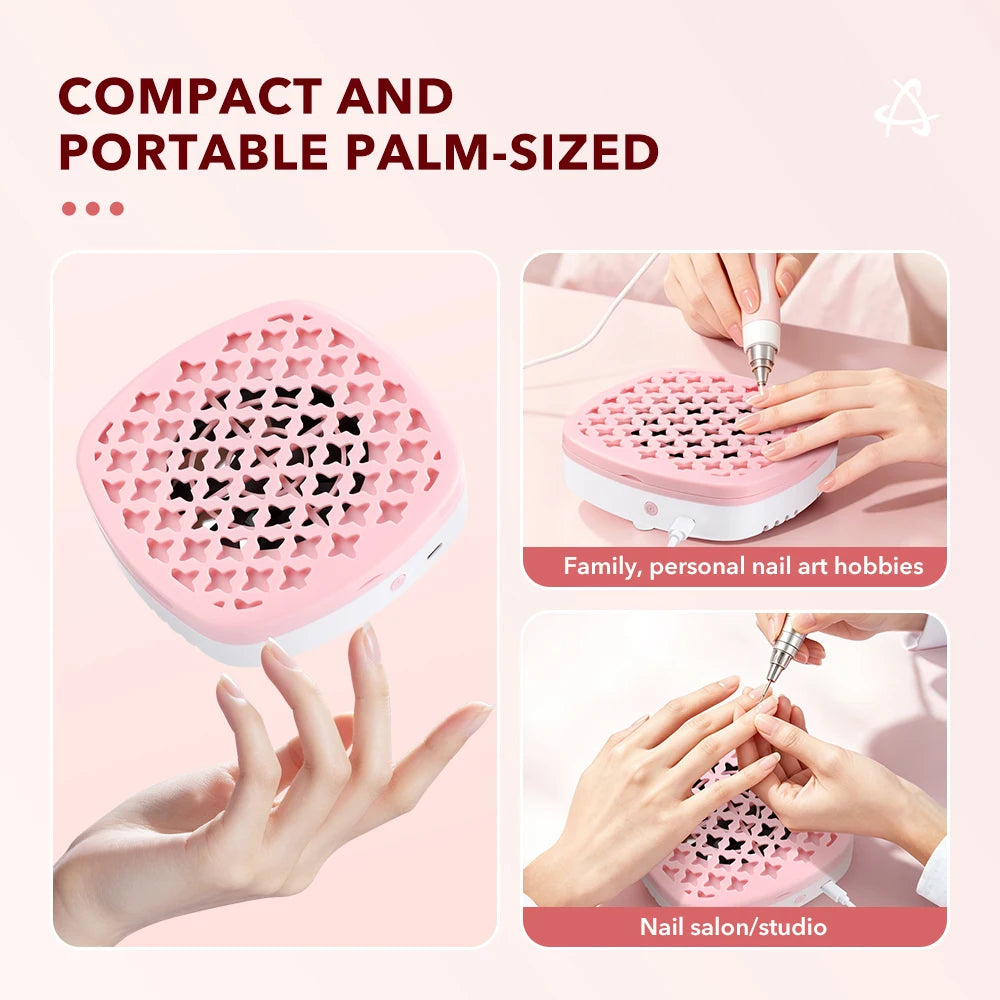 Compact Brushless Nail Dust Collector for Manicure
