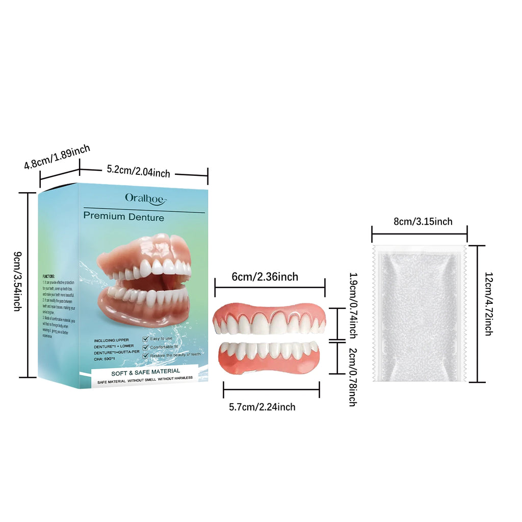 Temporary Silicone Cosmetic Dentures for Smile Improvement