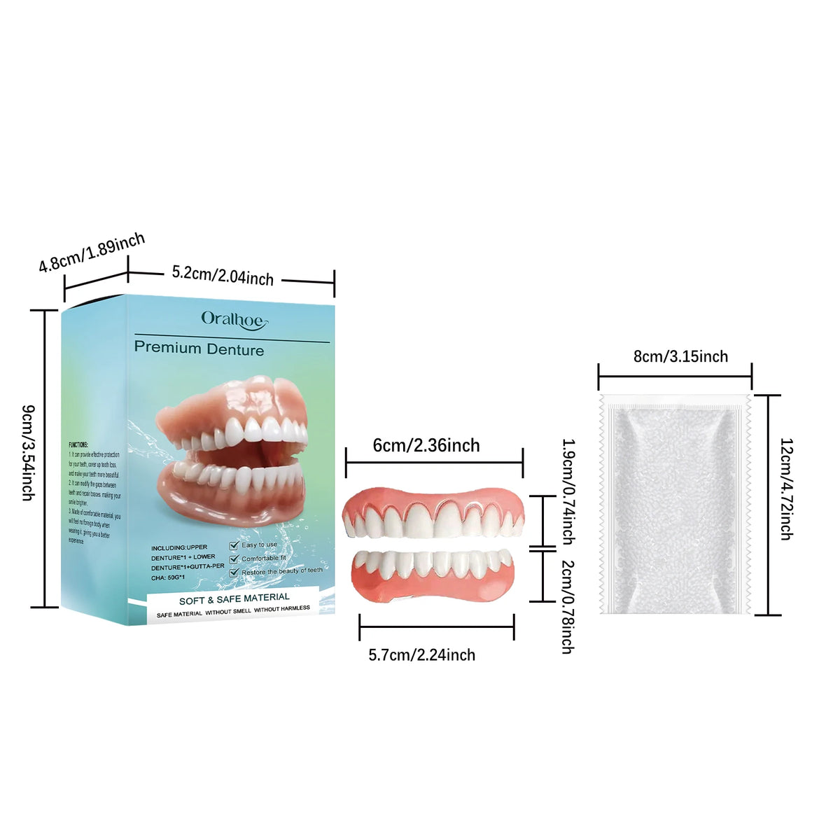 Temporary Silicone Cosmetic Dentures for Smile Improvement