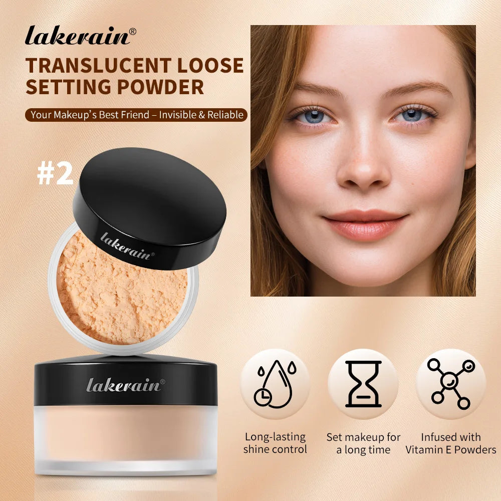 Translucent Loose Setting Powder for Matte Makeup Finish
