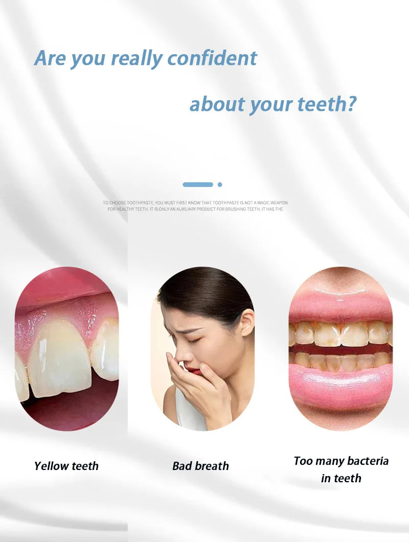 Probiotic Teeth Whitening Toothpaste for Stain Removal and Fresh Breath