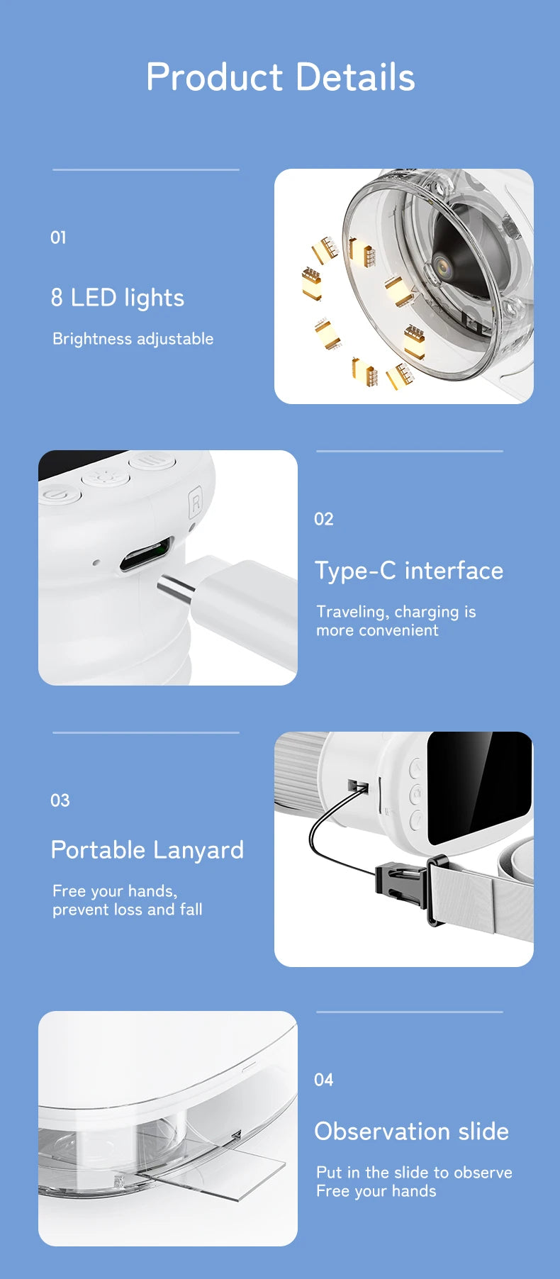 Portable Digital Handheld Microscope for Kids