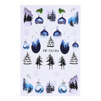 3D Christmas Cartoon Nail Art Sticker Decals