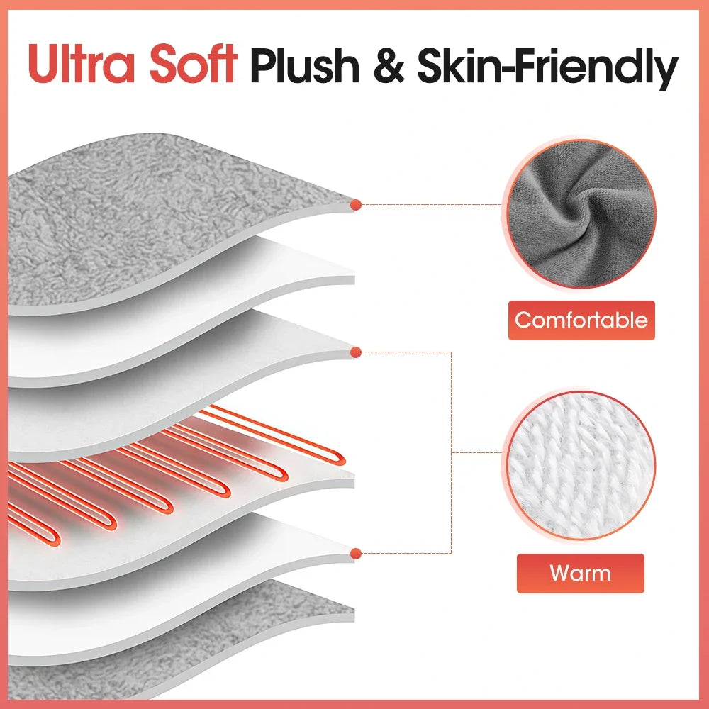 USB Heated Foot Warmer Mat for Desk and Home