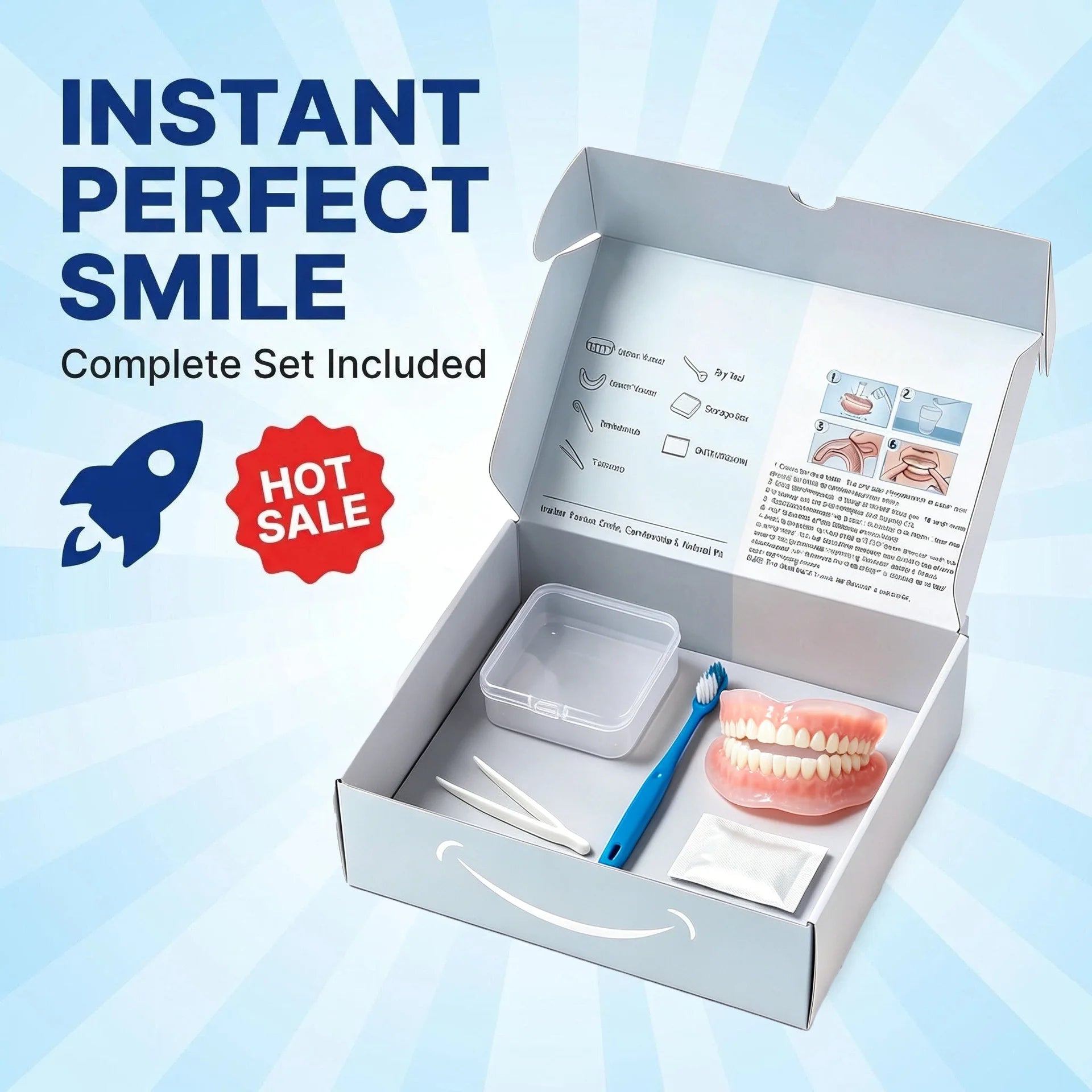Comfort Fit Silicone Dentures for Natural Teeth Replacement - 4