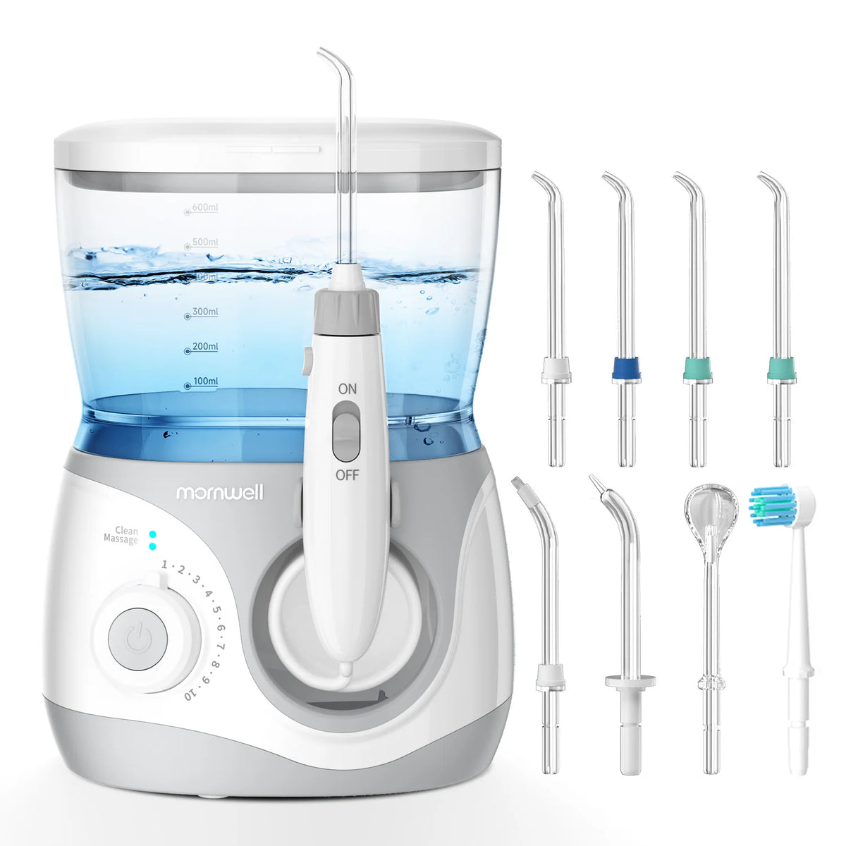 Electric Water Flosser for Teeth with 8 Multi-Function Nozzles