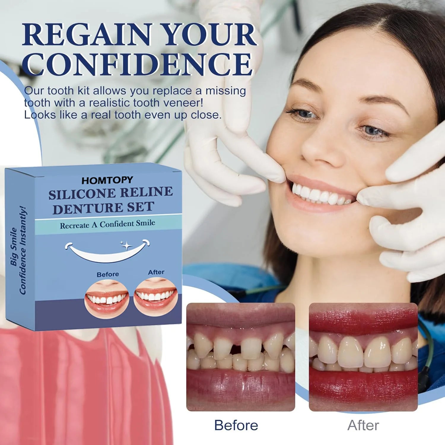 Customizable Cosmetic Dentures for Realistic Smile Restoration - 3