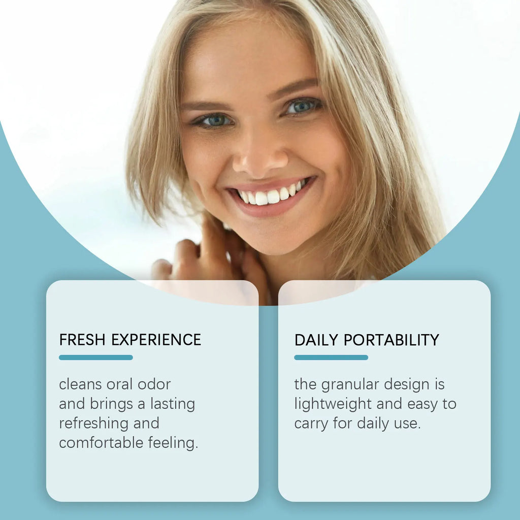 Refreshing Teeth Whitening & Probiotic Mouthwash Tablets