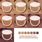 Buildable Matte Pressed Bronzer Powder for Face Contouring