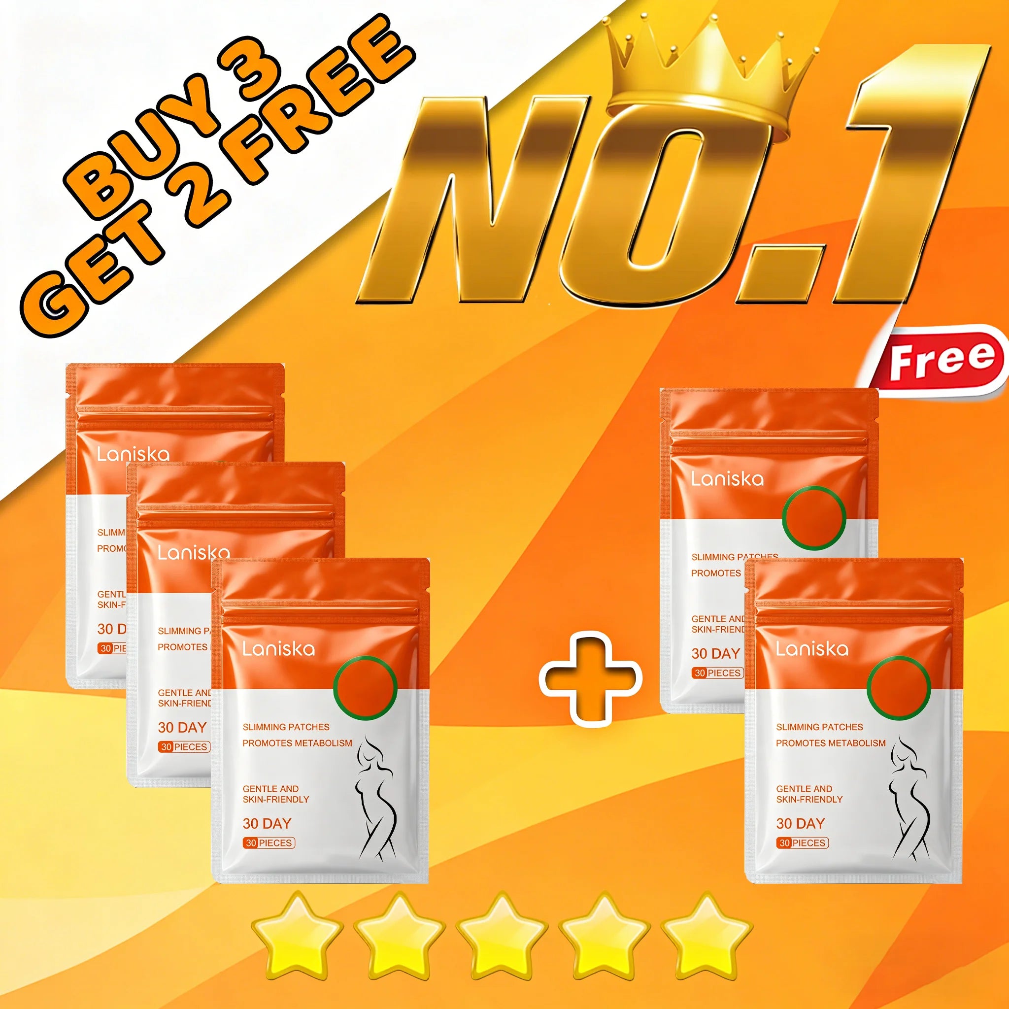 30-Day Metabolism Support Slimming Body Patches - 9