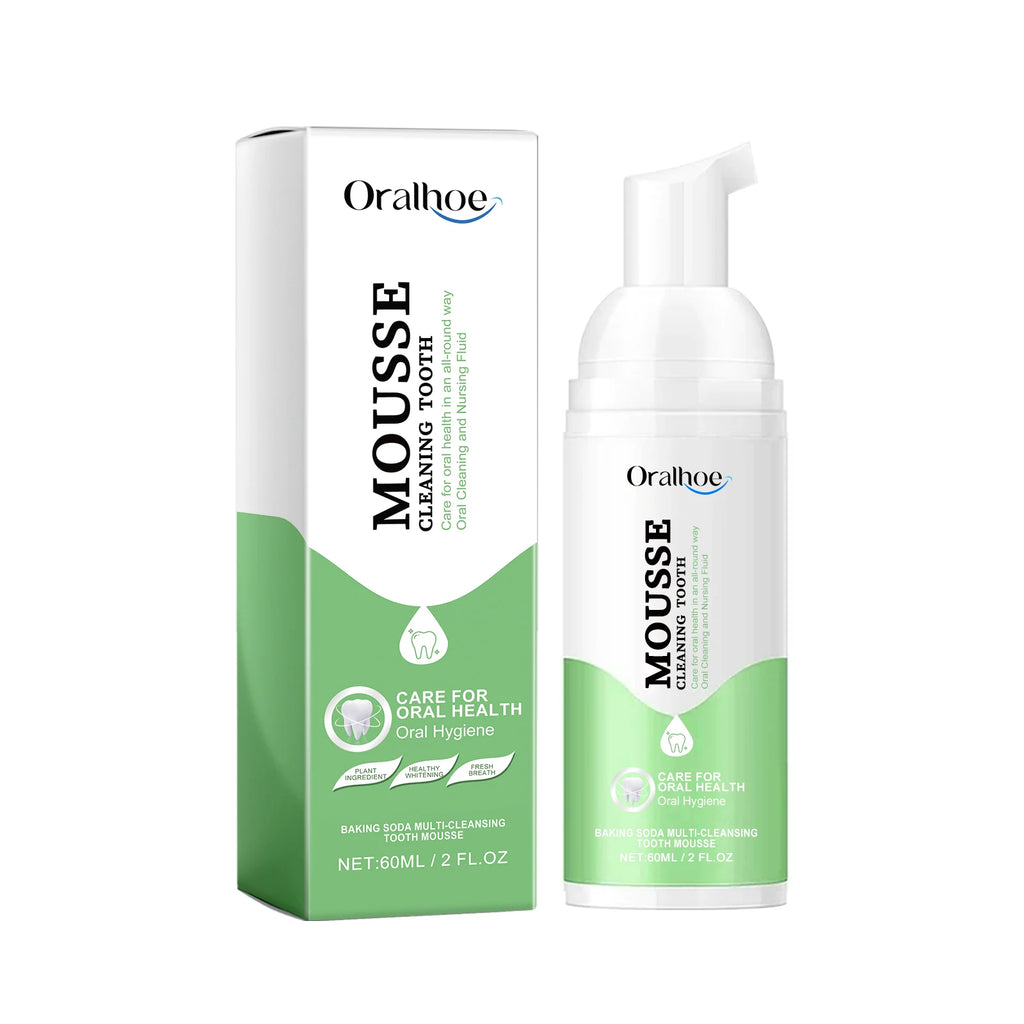 Whitening Foaming Toothpaste for Stain Removal and Deep Cleaning