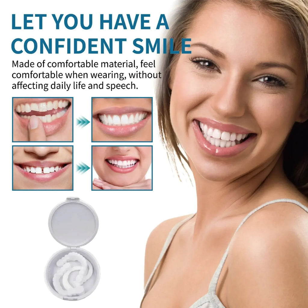 Instant Snap-On Temporary Dentures for Smile Correction