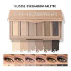 6-Color Matte Eyeshadow Palette for Natural and Smokey Eye Looks