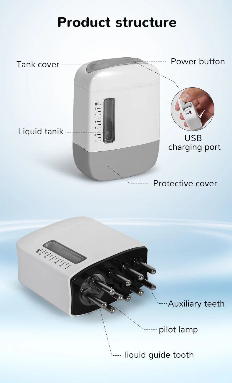 Electric Scalp Massager and Hair Oil Applicator Comb