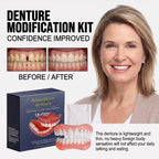 Comfort Fit Flexible Silicone Denture Set for Natural Smile